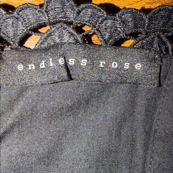 Endless Rose Black Long Sleeve Dress with Lace Details - Picture 7 of 11